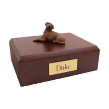 Rhodesian, Lying Down Figurine Pet Cremation Urn