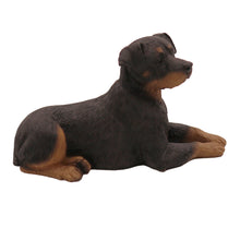 Rottweiler, Lying Down Figurine Pet Cremation Urn