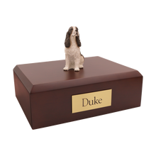 Liver Springer Spaniel, Sitting Figurine Pet Cremation Urn