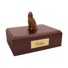 Irish Setter, Sitting Figurine Pet Cremation Urn