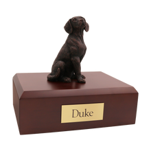Bronze Beagle, Sitting Figurine Pet Cremation Urn