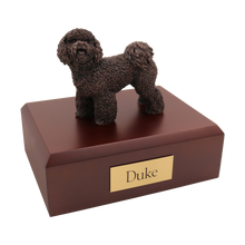 Bronze Bichon Frise, Standing Figurine Pet Cremation Urn