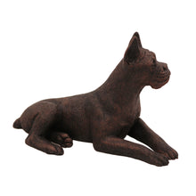 Bronze Boxer, Ears Up Figurine Pet Cremation Urn