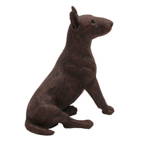 Bronze Bull Terrier, Sitting Figurine Pet Cremation Urn