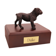 Bronze Bulldog, Standing Figurine Pet Cremation Urn