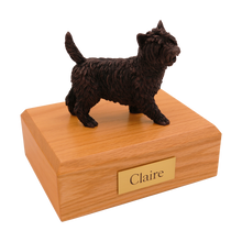 Bronze Cairn Terrier, Standing Figurine Pet Cremation Urn