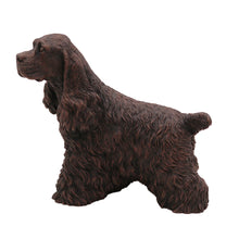 Bronze Cocker Spaniel, Walking Figurine Pet Cremation Urn