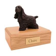Bronze Cocker Spaniel, Walking Figurine Pet Cremation Urn