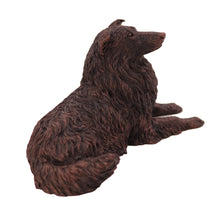 Bronze Collie, Lying Down Figurine Pet Cremation Urn
