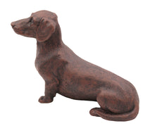 Bronze Dachshund, Lying Down Figurine Pet Cremation Urn