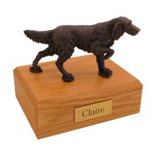 Bronze English Setter, Walking Figurine Pet Cremation Urn