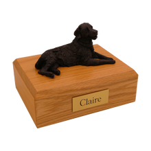 Bronze Golden Retriever, Lying Down Figurine Pet Cremation Urn