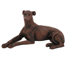 Bronze Greyhound Whippet, Lying Down Figurine Pet Cremation Urn