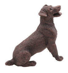 Bronze Jack Russell Terrier, Sitting Figurine Pet Cremation Urn