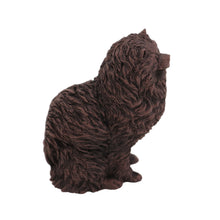 Bronze Pomeranian, Sitting Figurine Pet Cremation Urn