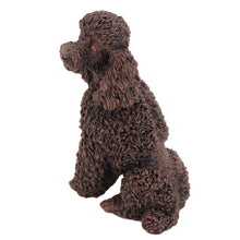 Bronze Poodle, Sitting Figurine Pet Cremation Urn