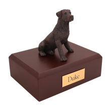 Bronze Rottweiler, Sitting Figurine Pet Cremation Urn