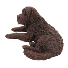 Bronze Saint Bernard, Lying Down Figurine Pet Cremation Urn
