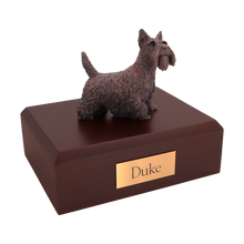 Bronze Scottish Terrier, Standing Figurine Pet Cremation Urn