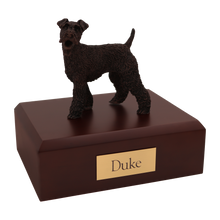 Bronze Fox Terrier, Standing Figurine Pet Cremation Urn