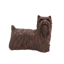 Bronze Yorkshire Terrier, Standing Figurine Pet Cremation Urn
