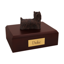 Bronze Yorkshire Terrier, Standing Figurine Pet Cremation Urn