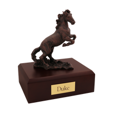 Bronze Horse, Rearing Figurine Pet Cremation Urn