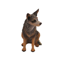 Blue and Gray Australian Cattle Dog, Sitting Figurine Pet Cremation Urn
