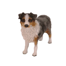 Blue Docked Australian Shepherd, Standing Figurine Pet Cremation Urn