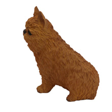 Red Brussels Griffon, Sitting Figurine Pet Cremation Urn