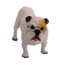 White Bulldog, Standing Figurine Pet Cremation Urn