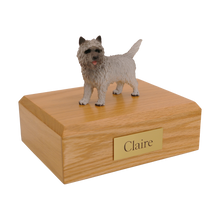 Gray Cairn Terrier, Standing Figurine Pet Cremation Urn