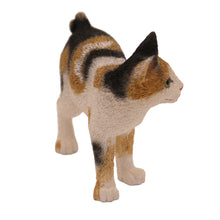 Tortoiseshell and White Japanese Bobtail, Standing Figurine Pet Cremation Urn