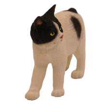 Black and White Manx Cat, Standing Figurine Pet Cremation Urn
