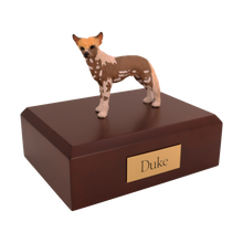 Chinese Crested, Standing Figurine Pet Cremation Urn
