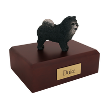 Blue Chow Chow, Standing Figurine Pet Cremation Urn
