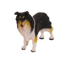 Black and White Collie, Standing Figurine Pet Cremation Urn