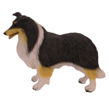 Black and White Collie, Standing Figurine Pet Cremation Urn