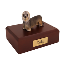 Dandie Dinmont Terrier, Standing Figurine Pet Cremation Urn