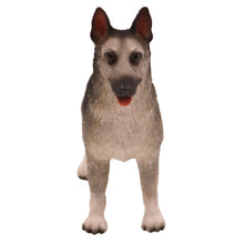 Black and Silver German Shepherd, Standing Figurine Pet Cremation Urn