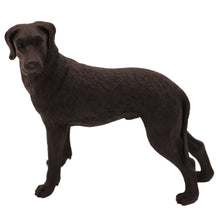 Black Great Dane, Ears Down Standing Figurine Pet Cremation Urn