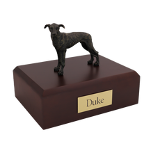 Brindle Greyhound, Standing Figurine Pet Cremation Urn