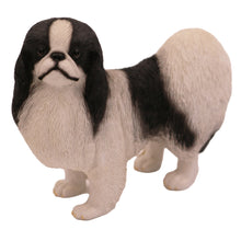Black and White Japanese Chin, Standing Figurine Pet Cremation Urn