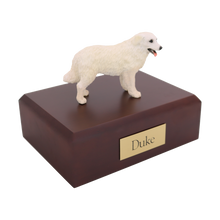 Kuvasz, Standing Figurine Pet Cremation Urn