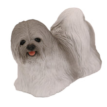 Gray Lhasa Apso, Standing Figurine Pet Cremation Urn