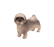 Gray Puppycut Lhasa Apso, Standing Figurine Pet Cremation Urn