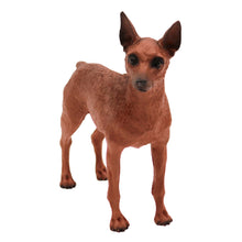 Red and Brown Miniature Pincher, Standing Figurine Pet Cremation Urn