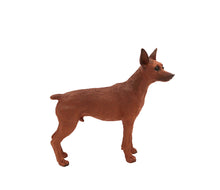 Red and Brown Miniature Pincher, Standing Figurine Pet Cremation Urn