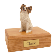 Papillon, Sitting Figurine Pet Cremation Urn
