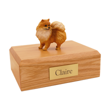 Pomeranian, Standing Figurine Pet Cremation Urn